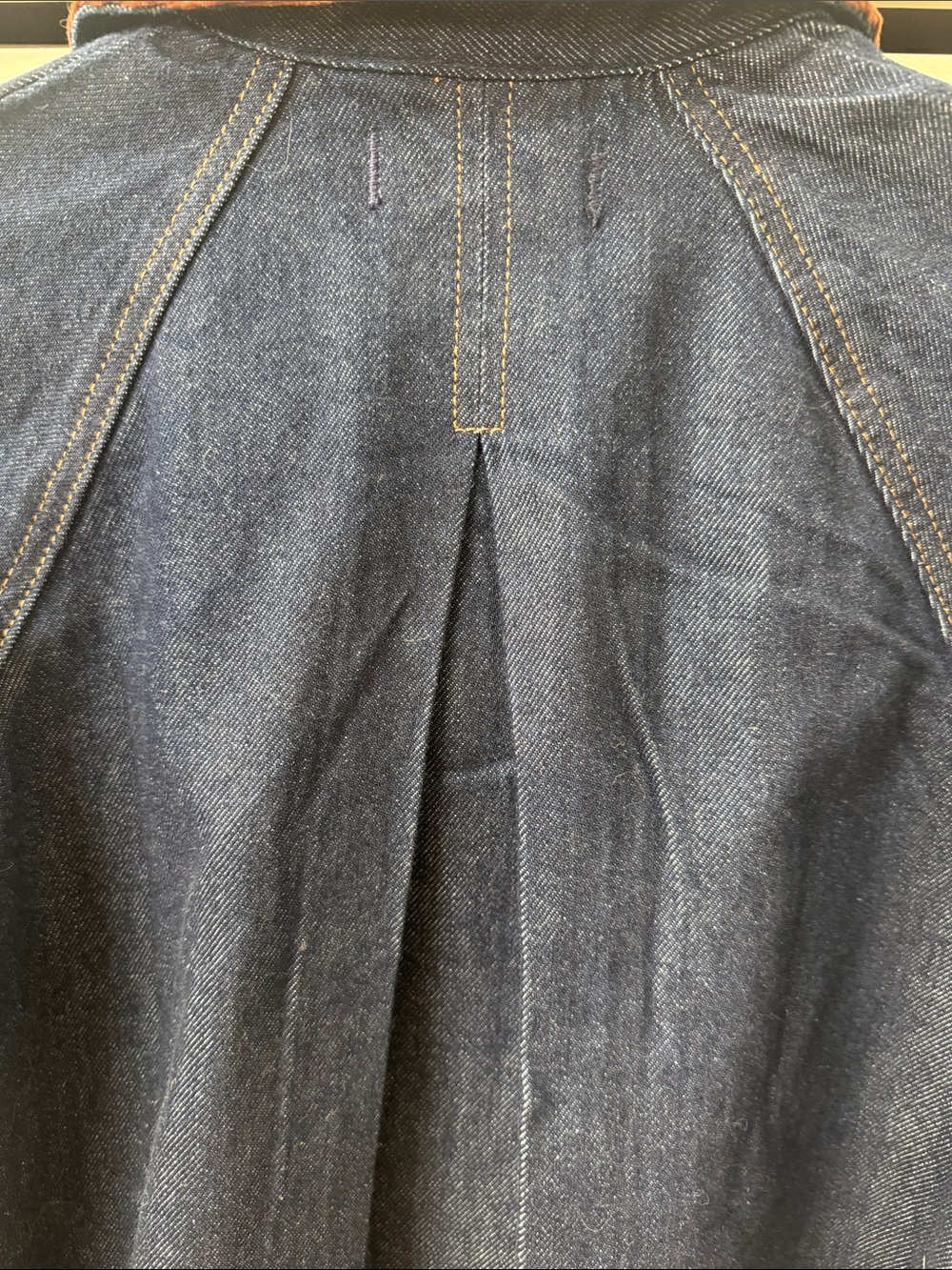Madewell Denim trapeze jacket with corduroy collar - Picture 6 of 8